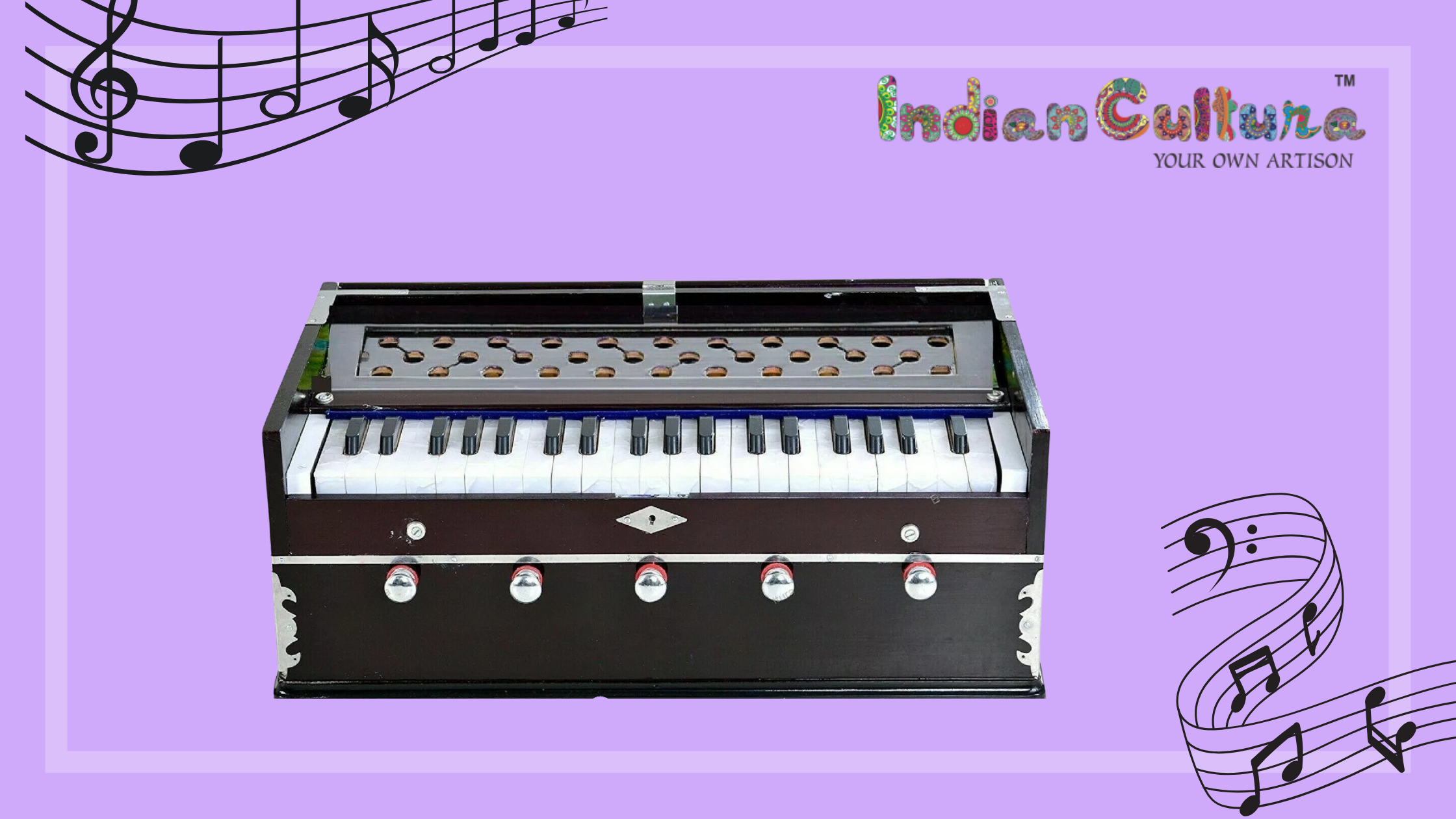 7-Stopper & 9-Stopper Harmoniums: Buy Quality Models | IndianCultura